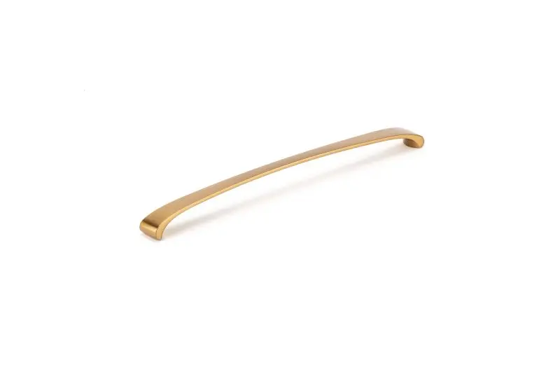 Richelieu Recco Gatherion 12 5/8-inch (320 mm) Aurum Brushed Gold Modern Arched Cabinet Pull, BP82871320158