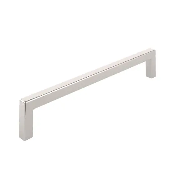 Richelieu Regular Lambton Gatherion 7 9/16-inch (192 mm) Sleek Nickel Modern Rectangular Cabinet Pull, BP873192180