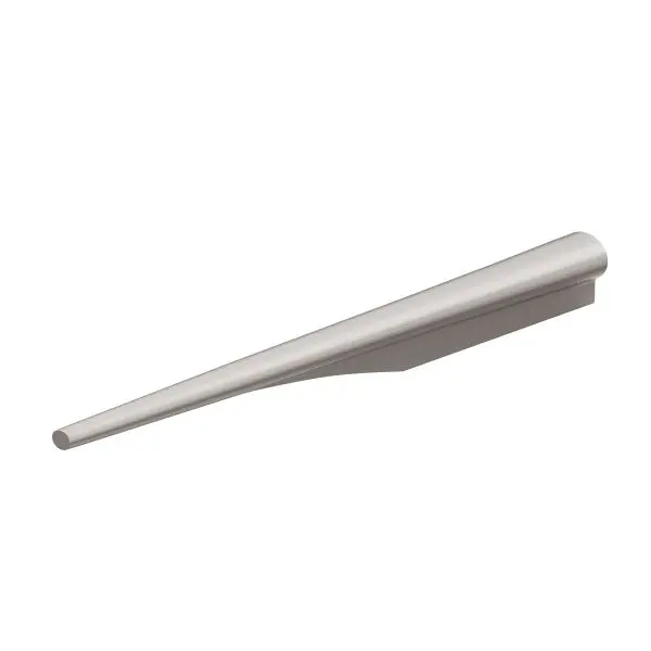 Richelieu Reinforced 2 1/2-inch (64 mm) Brushed Nickel Modern Cabinet Finger Pull, 5180064195