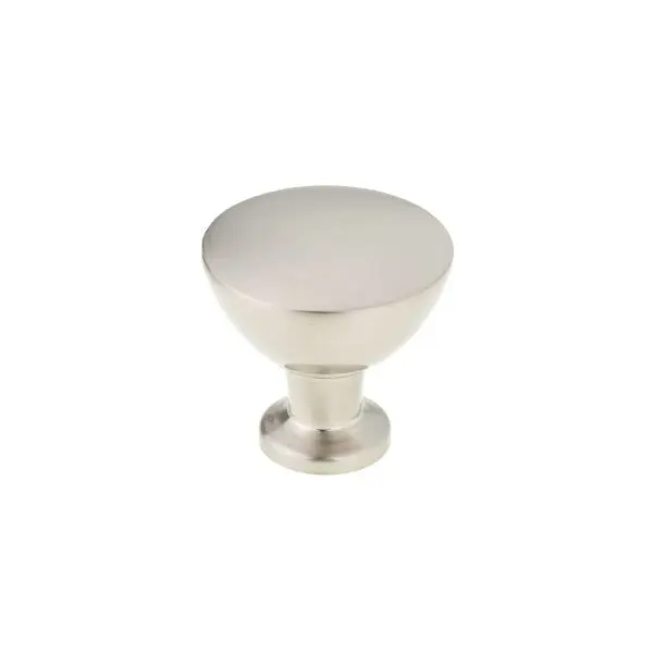 Richelieu Reinforced Acadia Gatherion 1 5/16-inch (34 mm) Brushed Nickel Modern Round Cabinet Knob, BP872034195