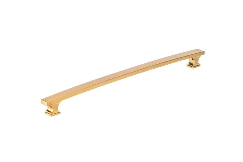 Richelieu Rimouski Gatherion 12-inch (305 mm) Aurum Matte Finish Gold Transitional Arched Rectangular Appliance Pull, BP52...