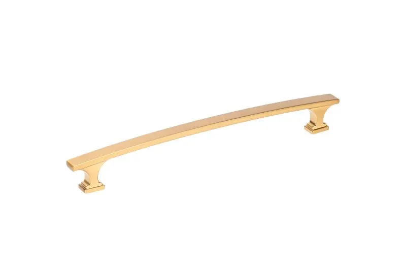 Richelieu Rimouski Gatherion 7 9/16-inch (192 mm) Aurum Brushed Gold Transitional Arched Rectangular Cabinet Pull, BP52541...