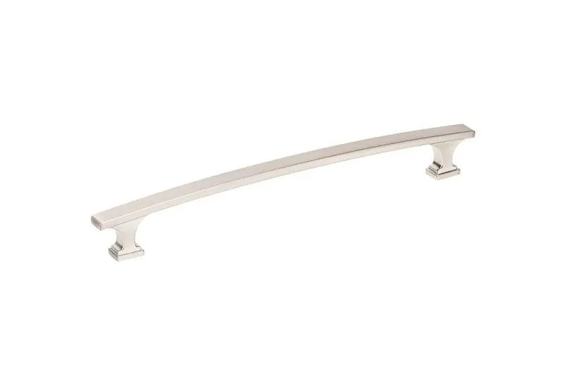 Richelieu Rimouski Gatherion 7 9/16-inch (192 mm) Brushed Black Nickel Transitional Arched Rectangular Cabinet Pull, BP525...