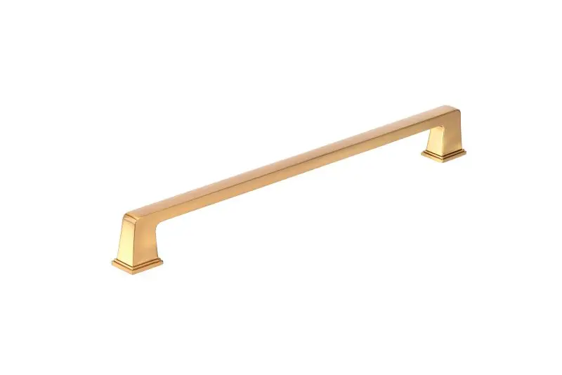 Richelieu Robust 12-inch (305 mm) Aurum Brushed Gold Transitional Rectangular Appliance Pull, BP869512158