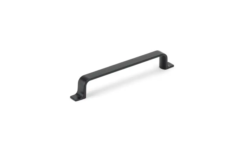 Richelieu Ronda Gatherion 6 5/16-inch (160 mm) Matte Onyx Modern Rectangular Cabinet Pull, BP52003160900