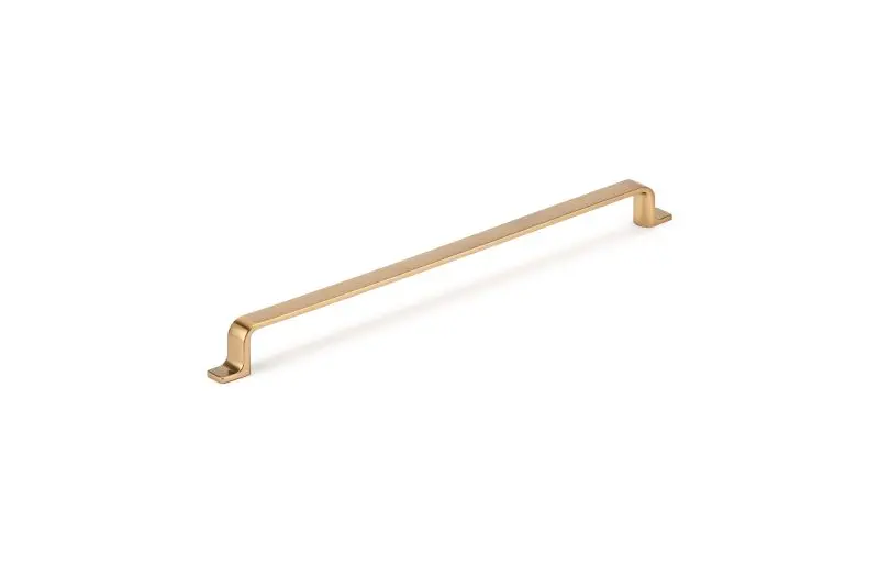Richelieu Ronda Gatherion 12 5/8-inch (320 mm) Aurum Brushed Gold Modern Rectangular Cabinet Pull, BP52003320158