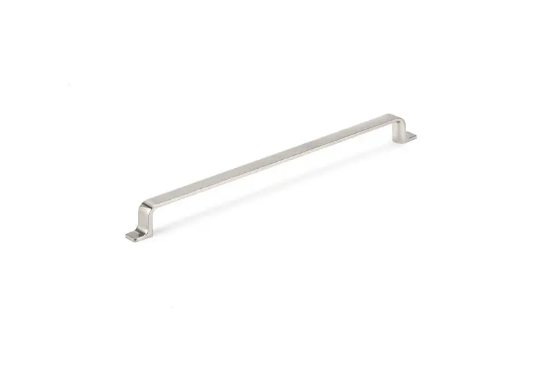 Richelieu Ronda Gatherion 12 5/8-inch (320 mm) Brushed Electroless Nickel Modern Rectangular Cabinet Pull, BP52003320195
