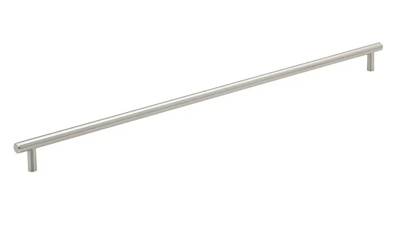 Richelieu Roosevelt Gatherion 22 1/8-inch (562 mm) Brushed Nickel Modern Cabinet Bar Pull, BP205562195