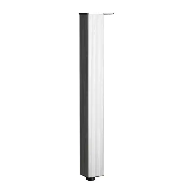 Richelieu Safe (4-Pack) 27 1/2-inch (698 mm) Design Triangular Metal Table Leg Levelling Glide, 7075 Aluminum Finish, 6337...