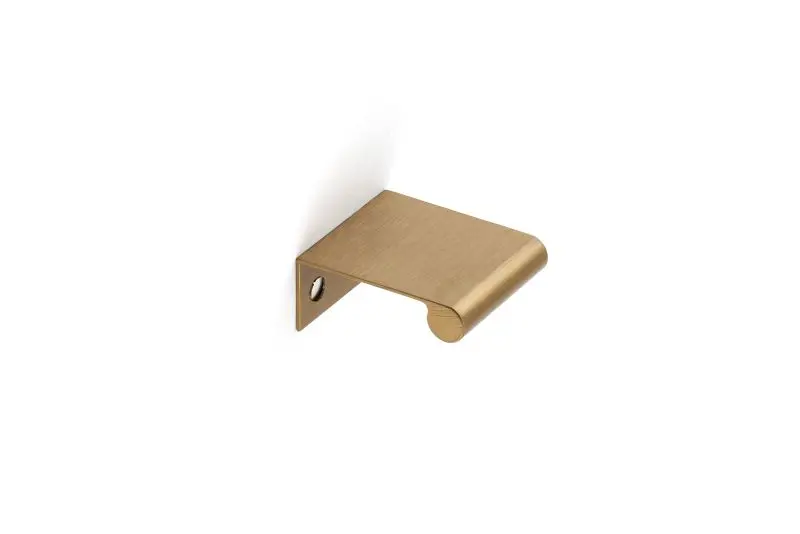 Richelieu Salford Gatherion 1-inch (25 mm) Brushed Champagne Bronze Modern Cabinet Edge Pull, BP969625CHBRZ