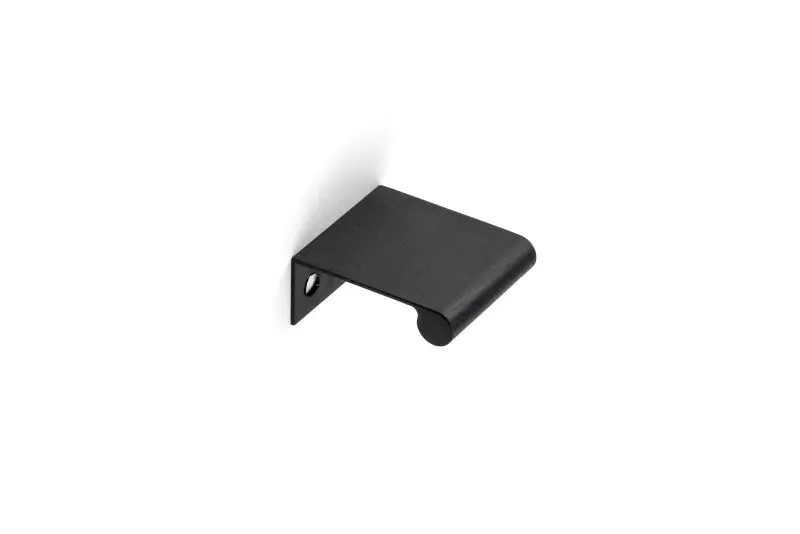 Richelieu Salford Gatherion 1-inch (25 mm) Satin Finish Black Modern Cabinet Edge Pull, BP969625990