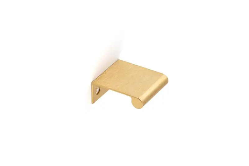 Richelieu Salford Gatherion 1-inch (25 mm) Satin Gold Modern Cabinet Edge Pull, BP969625166