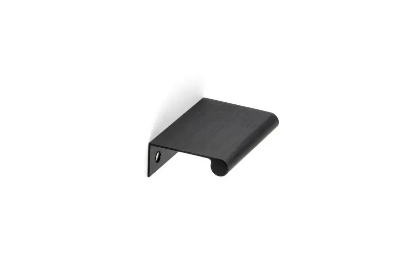 Richelieu Salford Gatherion 2-inch (50 mm) Brushed Black Modern Cabinet Edge Pull, BP969650990
