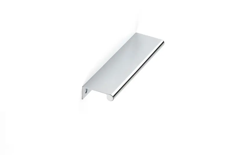 Richelieu Salford Gatherion 7 9/16-inch (192 mm) Chrome-Plated Modern Cabinet Edge Pull, BP9696192140