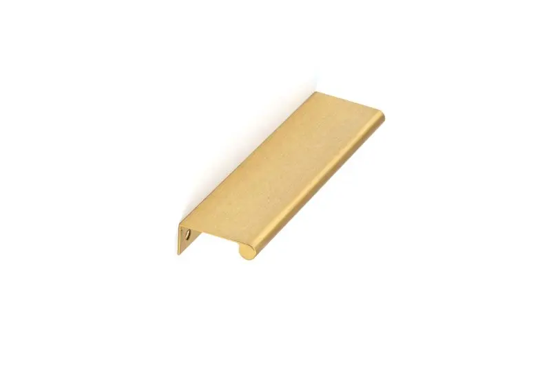 Richelieu Salford Gatherion 7 9/16-inch (192 mm) Satin Gold Modern Cabinet Edge Pull, BP9696192166