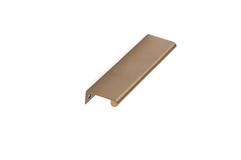 Richelieu Salford Gatherion 7 9/16-inch (192 mm) Satin Finish Champagne Bronze Modern Cabinet Edge Pull, BP9696192CHBRZ