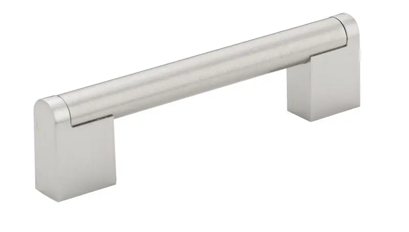 Richelieu Sanremo Gatherion 3 3/4-inch (96 mm) Center-to-Center Brushed Electroless Nickel Modern Cabinet Pull, BP71996195