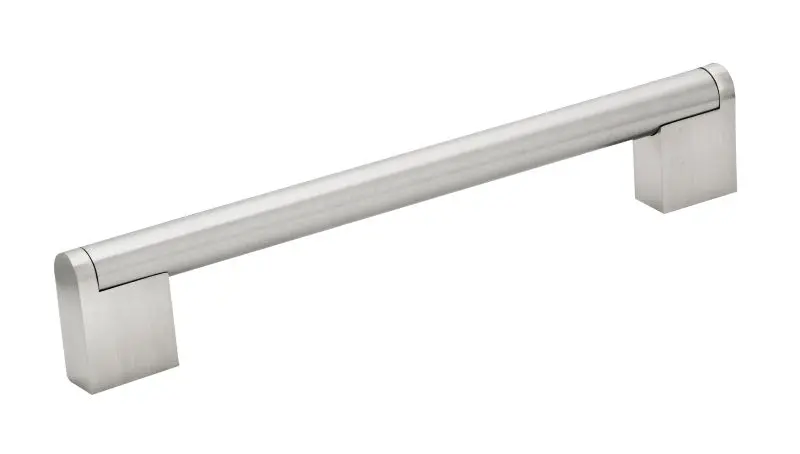 Richelieu Sanremo Gatherion 6 5/16-inch (160 mm) Center-to-Center Brushed Nickel Modern Cabinet Pull, BP719160195