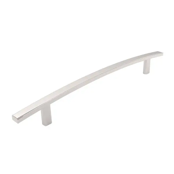 Richelieu Scratch-Resistant Padova Gatherion 7 9/16-inch (192 mm) Sleek Black Nickel Transitional Arched Rectangular Cabin...