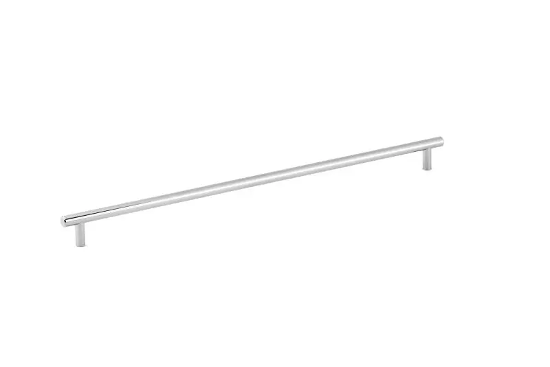 Richelieu Scratch-Resistant Roosevelt Gatherion 19 1/8-inch (486 mm) Decorative Chrome Modern Cabinet Bar Pull, BP205486140