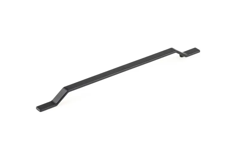 Richelieu Scratch-Resistant Terrace Gatherion 12 5/8-inch (320 mm) Matte Black Modern Arched Rectangular Cabinet Pull, BP7...
