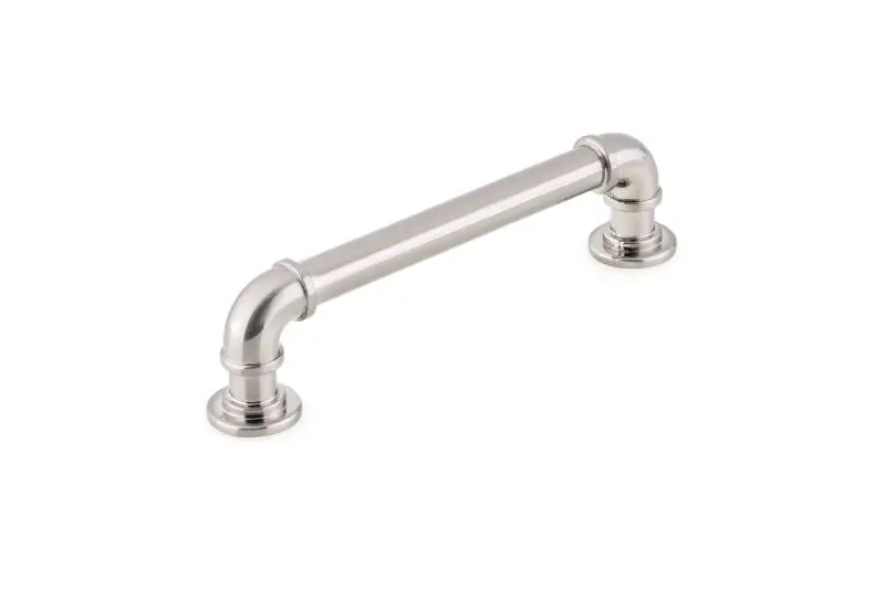 Richelieu Sgrouppunk Gatherion 5 1/16-inch (128 mm) Brushed Nickel-Plated Vintage Round Cabinet Pull, BP2209128195