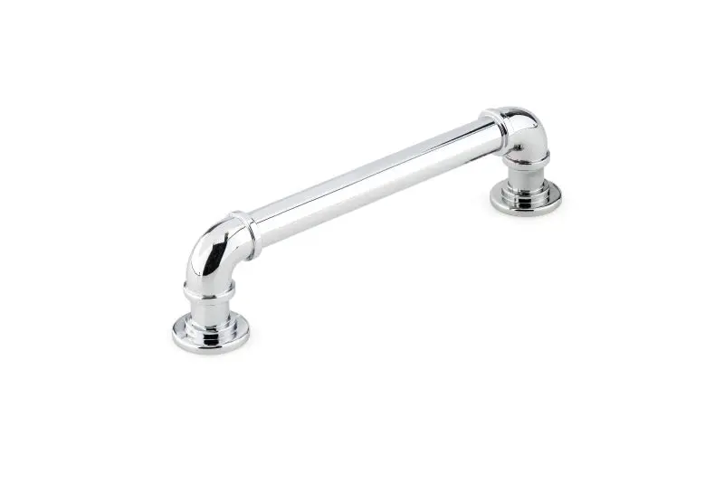 Richelieu Sgrouppunk Gatherion 5 1/16-inch (128 mm) Chrome Vintage Round Cabinet Pull, BP2209128140