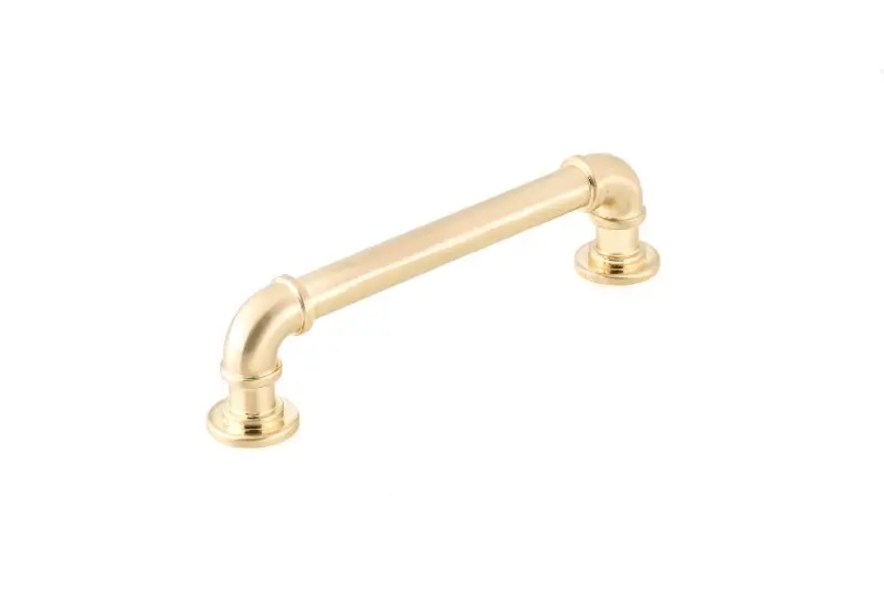 Richelieu Sgrouppunk Gatherion 5 1/16-inch (128 mm) Satin Red Brass Vintage Round Cabinet Pull, BP2209128160