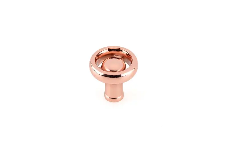 Richelieu Sgrouppunk Gatherion 1 7/16-inch (36 mm) Sleek Copper Metal Vintage Faucet Influenced Cabinet Knob, BP220936191