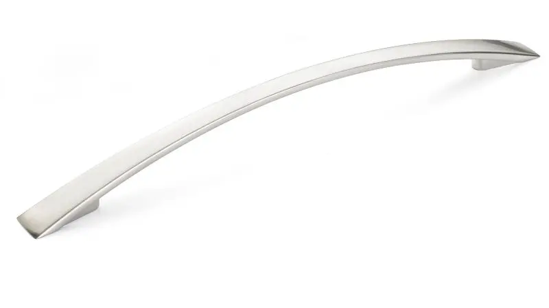 Richelieu Silverthorn Gatherion 7 9/16-inch (192 mm) Brushed Electroless Nickel Modern Arched Cabinet Pull, BP821192195