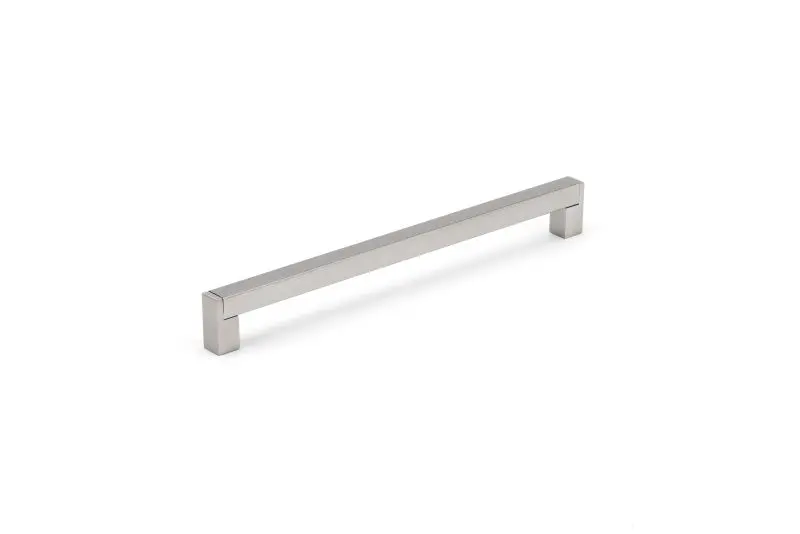 Richelieu Simple Lipari Gatherion 11 3/8-inch (288 mm) Brushed Black Nickel Modern Rectangular Cabinet Bar Pull, BP520288195