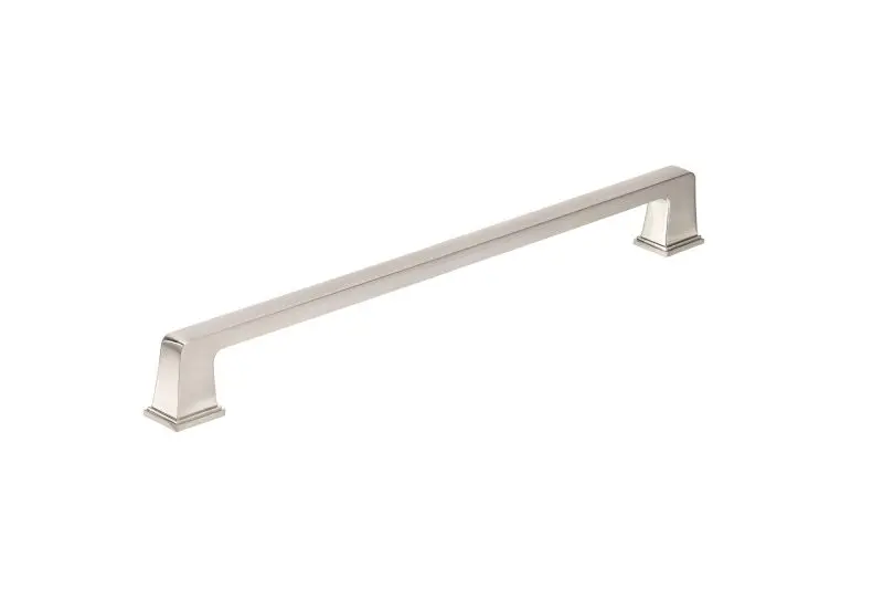 Richelieu Slim 12-inch (305 mm) Brushed Nickel-Plated Transitional Rectangular Appliance Pull, BP869512195