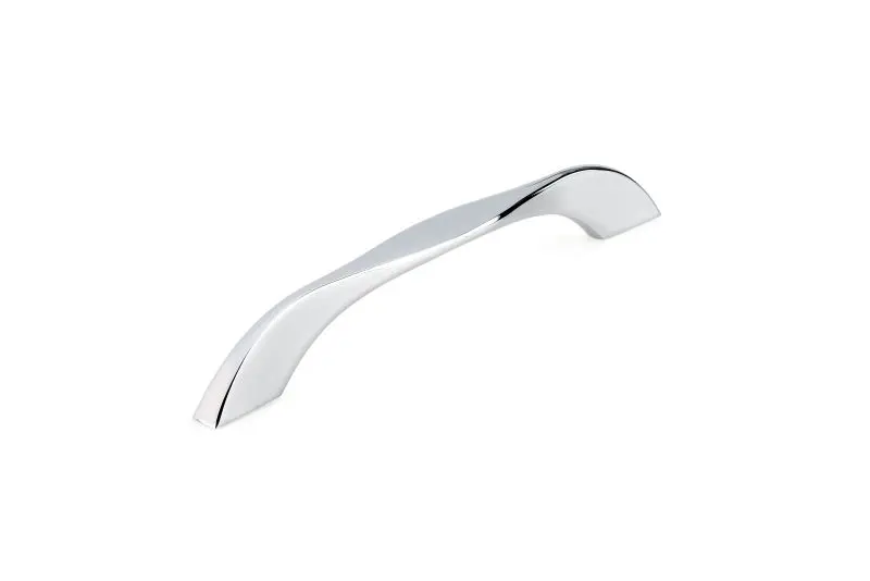 Richelieu Small Melrose Gatherion 6 5/16-inch (160 mm) Chrome Modern Arched Cabinet Pull, BP6969160140