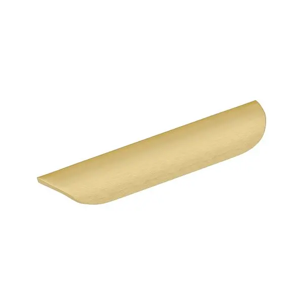Richelieu Small Portree Gatherion 3 3/4-inch (96 mm) Brushed Gold Modern Cabinet Finger Pull, 797596165