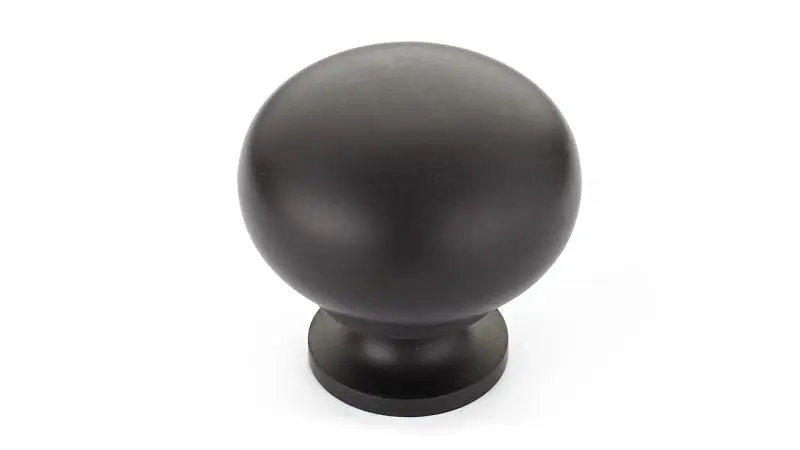 Richelieu Small Varennes Gatherion 1 1/4-inch (32 mm) Oil-Rubbed Bronze, Traditional Cabinet Mushroom Knob, BP4923ORB