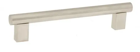 Richelieu Smooth 6-inch (152 mm) Center-to-Center Brushed Satin Nickel Modern Cabinet Pull, 7 x 1/2 , BP535556195