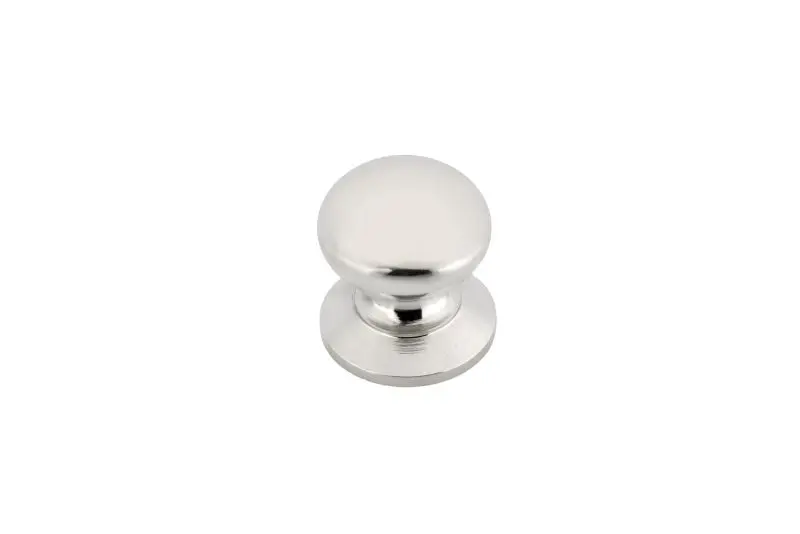 Richelieu Smooth-Operating Prairie Gatherion 1 1/4-inch (31 mm) Sleek Nickel, Traditional Cabinet Mushroom Knob, BP39313180