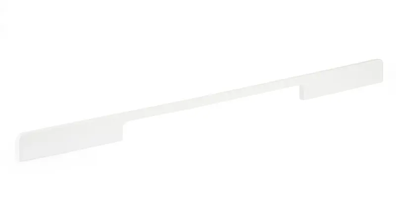 Richelieu Snap-On 12 5/8-inch (320 mm) to 21 3/8-inch (544 mm) White Modern Curved Cabinet Pull, BP73032030