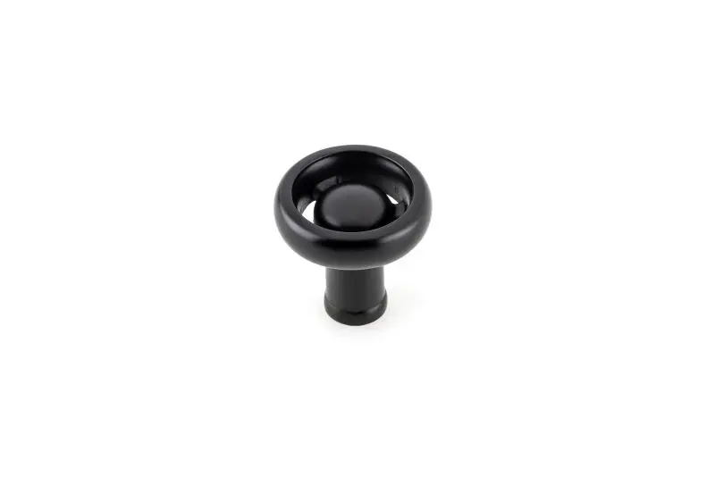 Richelieu Snap-On Sgrouppunk Gatherion 1 7/16-inch (36 mm) Matte Black Vintage Faucet Influenced Cabinet Knob, BP220936900