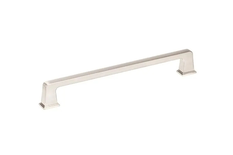 Richelieu Solid 7 9/16-inch (192 mm) Brushed Nickel Transitional Rectangular Cabinet Pull, BP8695192195