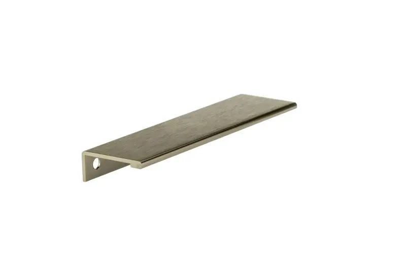 Richelieu Solid Lincoln Gatherion 5 1/16-inch (128 mm) Brushed Champagne Bronze Modern Cabinet Edge Pull, BP9898128CHBRZ