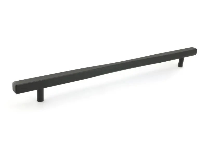 Richelieu Sonora Gatherion 12 5/8-inch (320 mm) Matte Black Modern Rectangular Cabinet Bar Pull, 7735320900