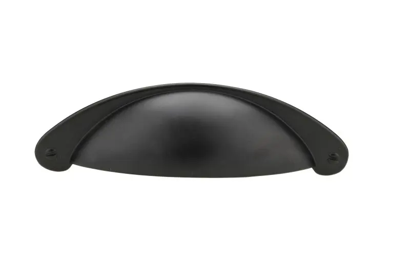 Richelieu Sorbonne Gatherion 3-inch (76 mm) Matte Onyx, Traditional Cabinet Cup Pull, BP82333900