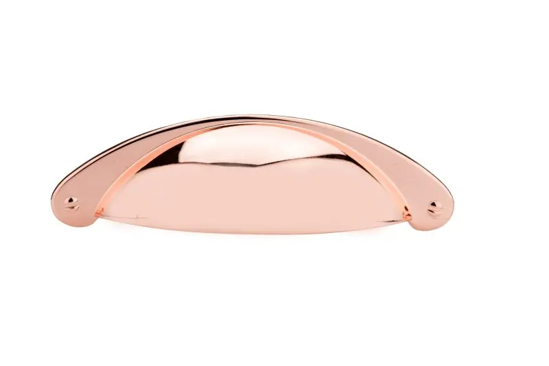 Richelieu Sorbonne Gatherion 3-inch (76 mm) Sleek Pure Copper, Traditional Cabinet Cup Pull, BP82333191
