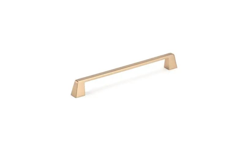 Richelieu Stirling Gatherion 8 13/16-inch (224 mm) Champagne Bronze Modern Rectangular Cabinet Pull, BP7340224CHBRZ