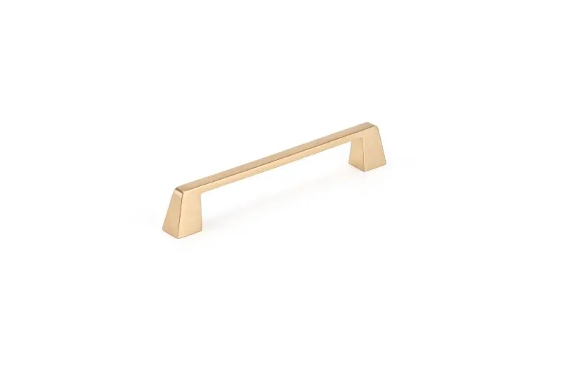 Richelieu Stirling Gatherion 6 5/16-inch (160 mm) Champagne Bronze Modern Rectangular Cabinet Pull, BP7340160CHBRZ