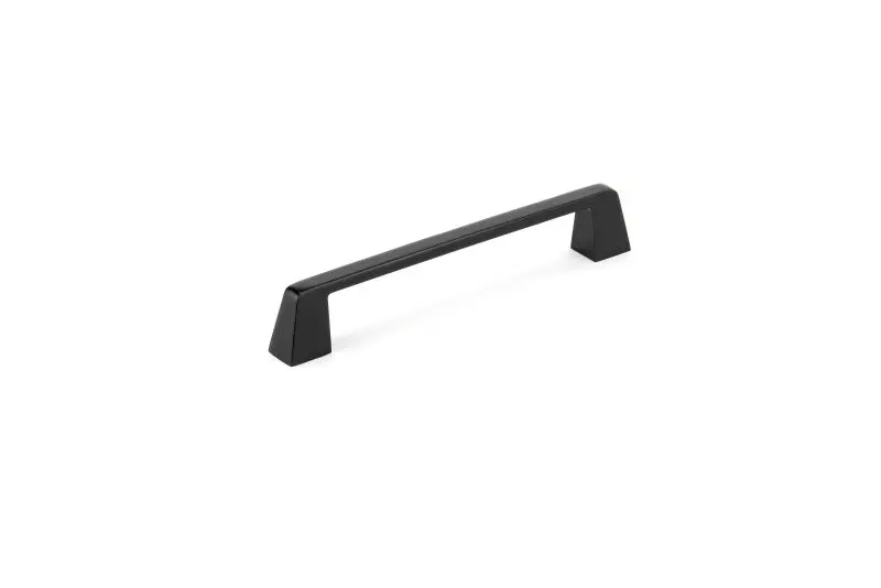 Richelieu Stirling Gatherion 6 5/16-inch (160 mm) Matte Black Modern Rectangular Cabinet Pull, BP7340160900