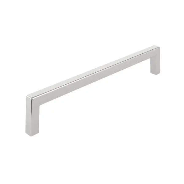 Richelieu Streamlined Lambton Gatherion 7 9/16-inch (192 mm) Brushed Nickel Modern Rectangular Cabinet Pull, BP873192195