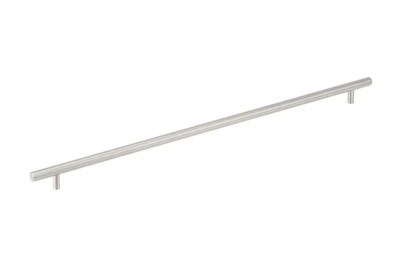 Richelieu Streamlined Tivoli Gatherion 22 1/8-inch (562 mm) Brushed Stainless Steel Modern Cabinet Bar Pull, BP3487562170