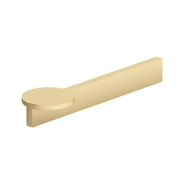 Richelieu Strong Key Gatherion 5 1/16-inch (128 mm) Brushed Gold Modern Cabinet Finger Pull, 7979128165